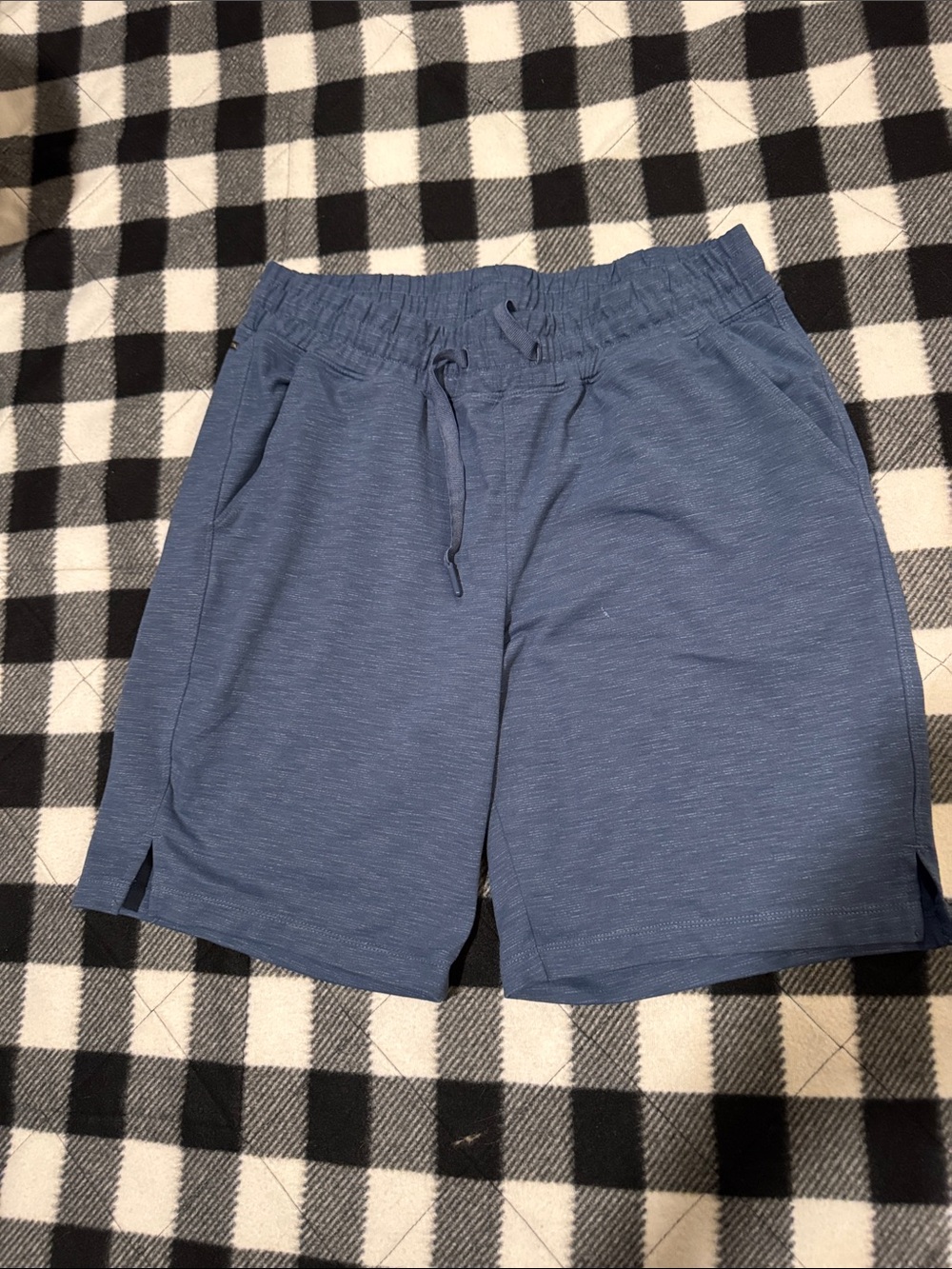 Mondetta Men's Slate Blue Athletic Drawstring Shorts